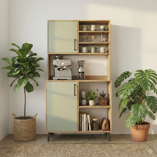 Dualis Modern Kahve Köşesi ve Çok Amaçlı Organizer Dolap