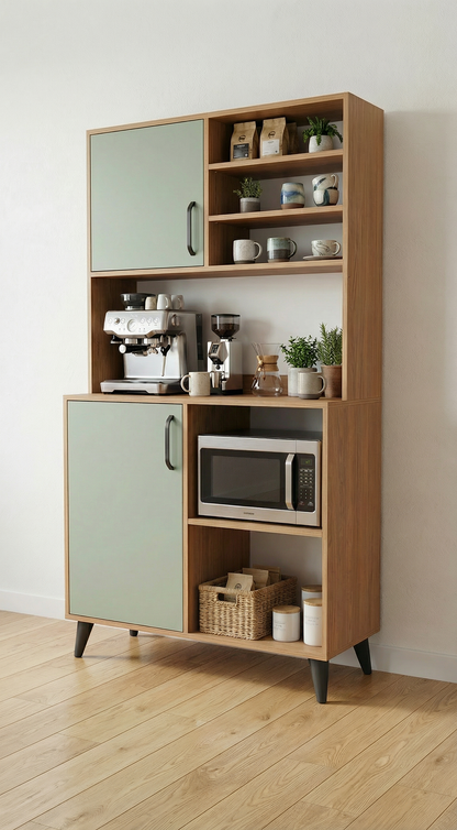 Dualis Modern Kahve Köşesi ve Çok Amaçlı Organizer Dolap